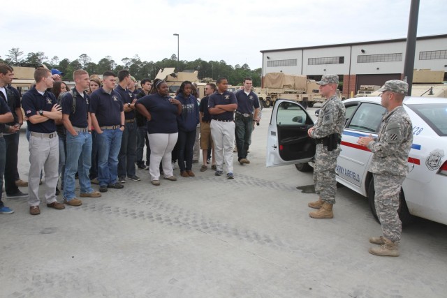 Sentinel soldiers host Southeast Bulloch County High School JROTC