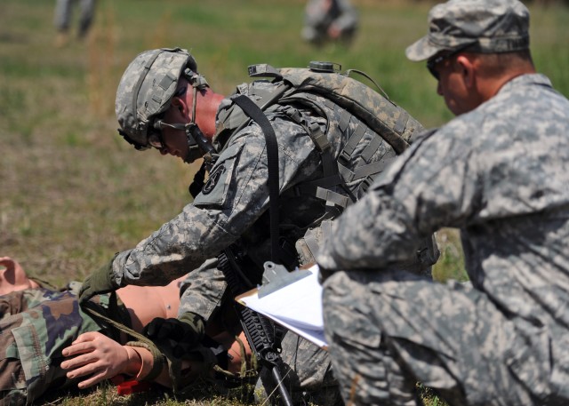 Old Guard Soldiers participate in Best Warrior Competition