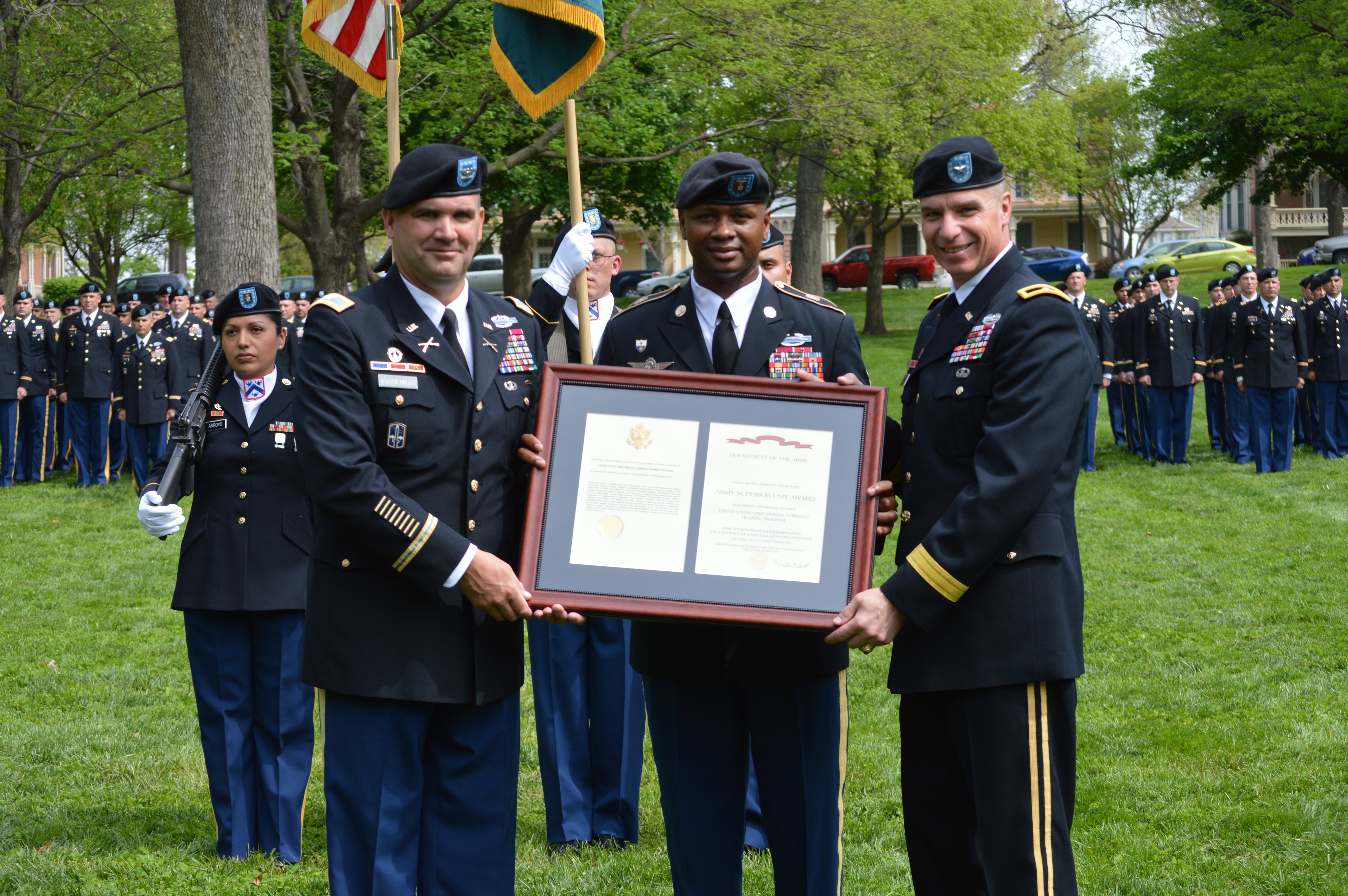 Mission command training program receives army superior unit award
