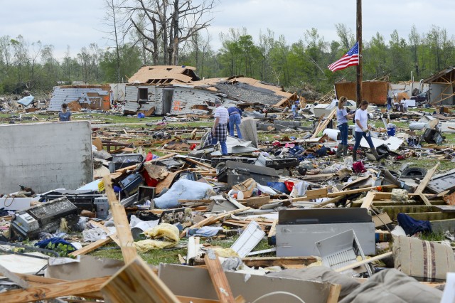 RUBBLE FROM APRIL 28, 2014, TORNADO