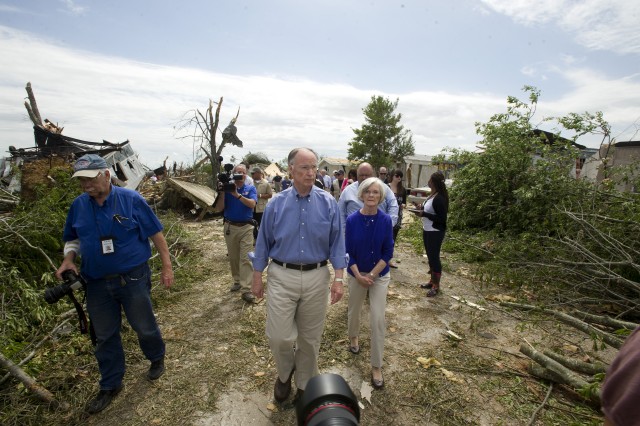VIEWING TORNADO DESTRUCTION