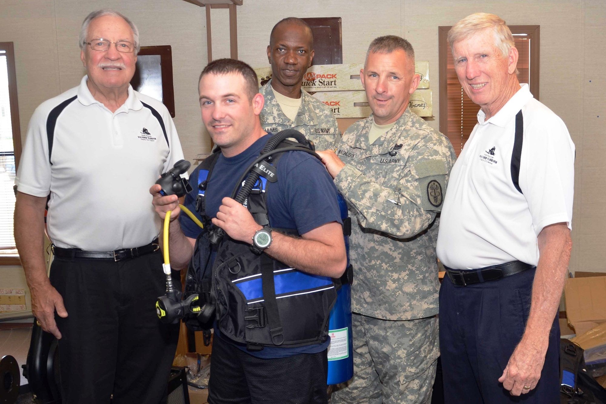Wounded Warriors receive donations from the community Article The