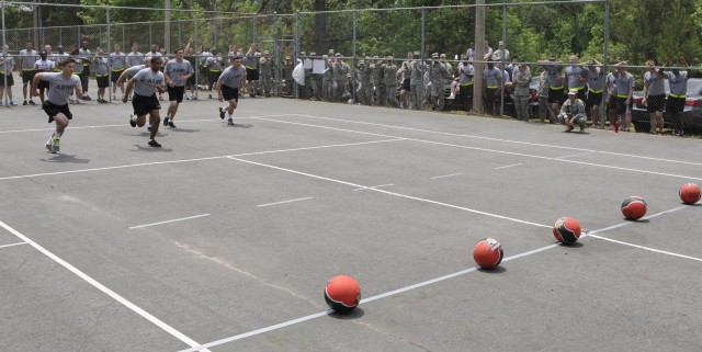 Warrior Week dodge ball and volleyball