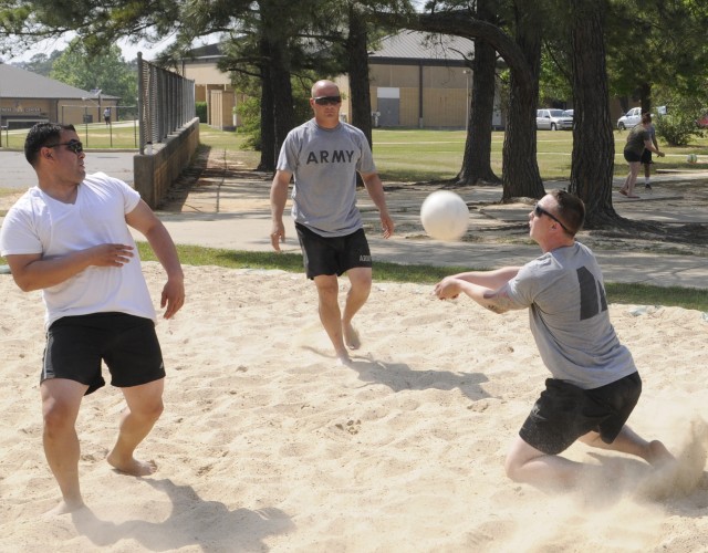 Warrior Week dodge ball and volleyball