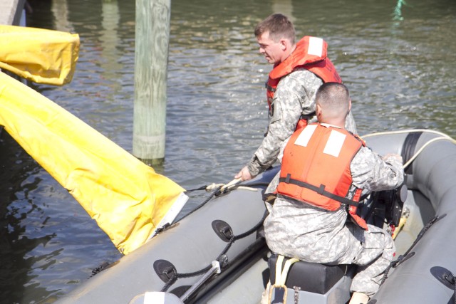 Ceremony pre-empted by real-world emergency as Army Reserve Soldiers respond