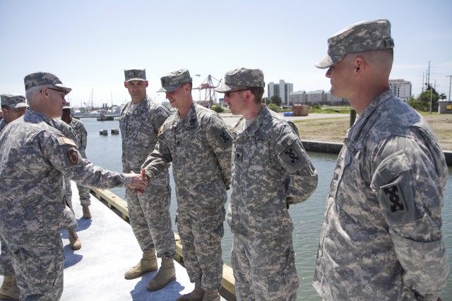 Ceremony pre-empted by real-world emergency as Army Reserve Soldiers respond