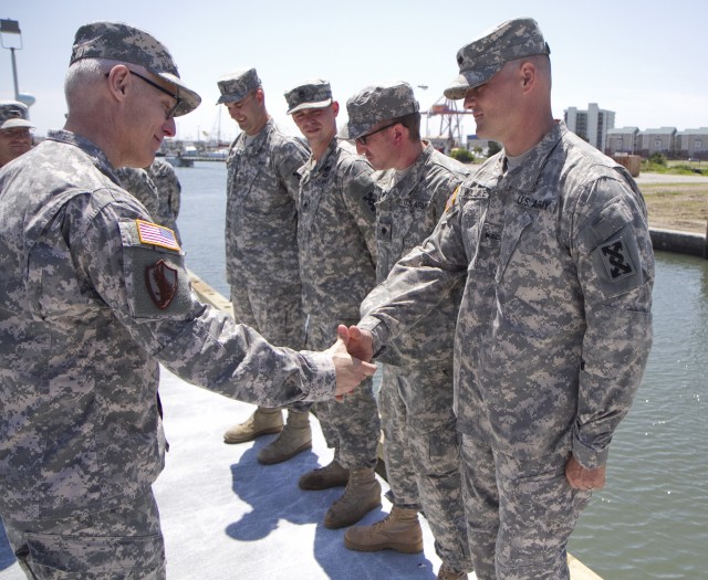 Ceremony pre-empted by real-world emergency as Army Reserve Soldiers respond