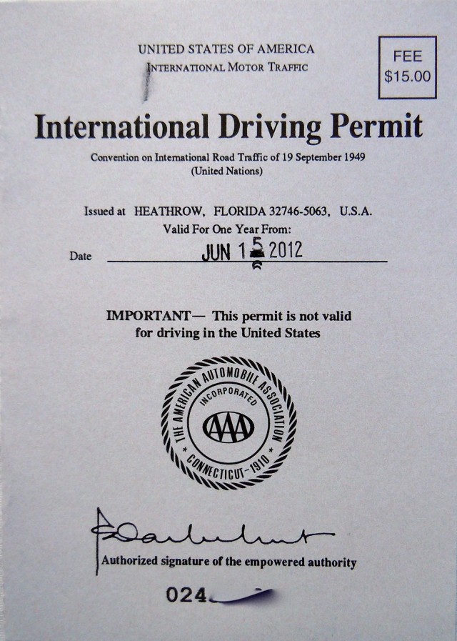 Bavaria temporarily halts issuing international driving licenses to DoD personnel