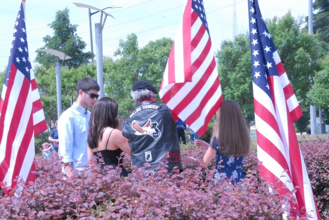 Field of Honor flag dedication for Sgt. Maj. Lubbers