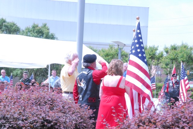 Field of Honor flag dedication for retired Command Sgt. Maj. Hoopy Qualls