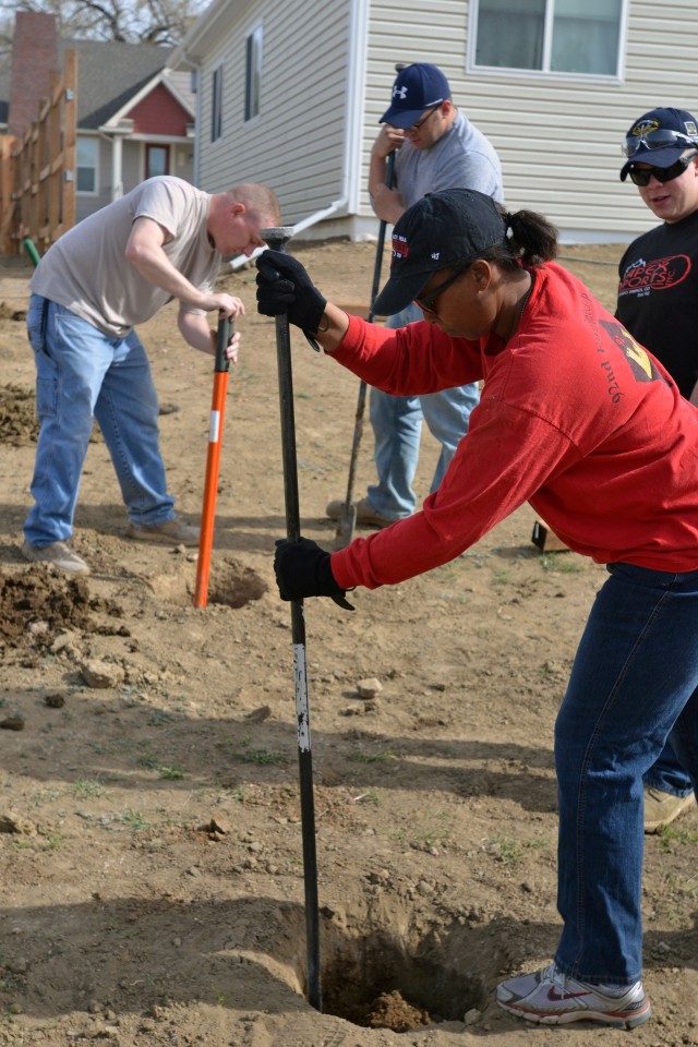 Soldiers build homes, develop minds