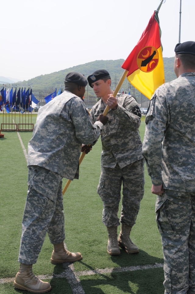 HHB, 210th FA Bde. conducts change of command ceremony