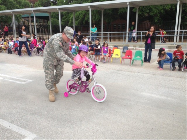 412th CSB provides support for local bicycle rodeo 