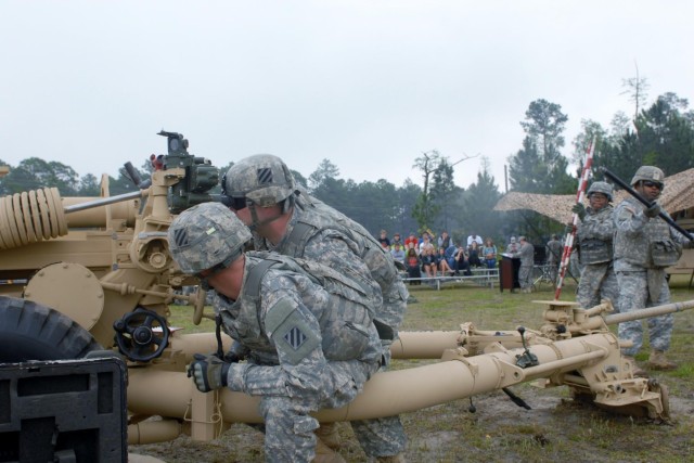 Patriot soldiers show students mathematical side of combat