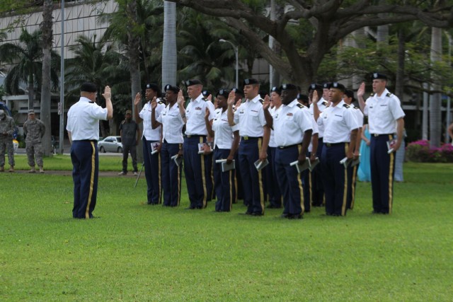 8th STB inducts NCOs at historic Fort DeRussy