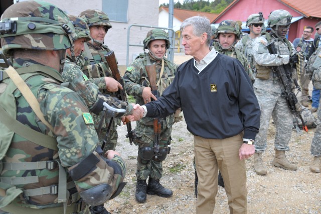 Secretary of the Army visits Combined Resolve II