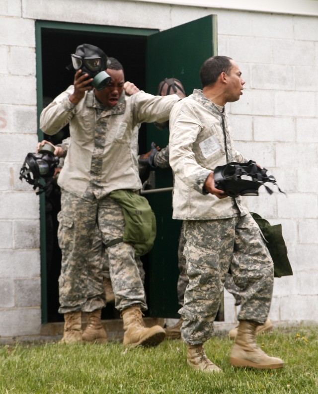 Exiting the gas chamber