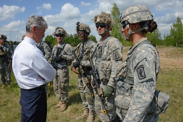 Secretary of the Army commends Sky Soldiers in Lithuania