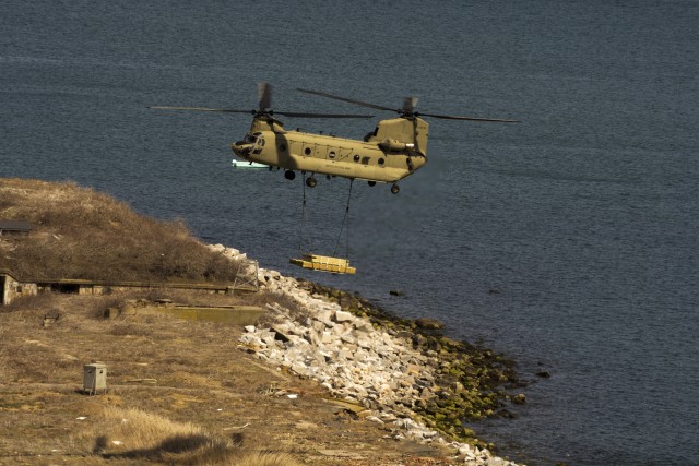 Delivering the sling-load