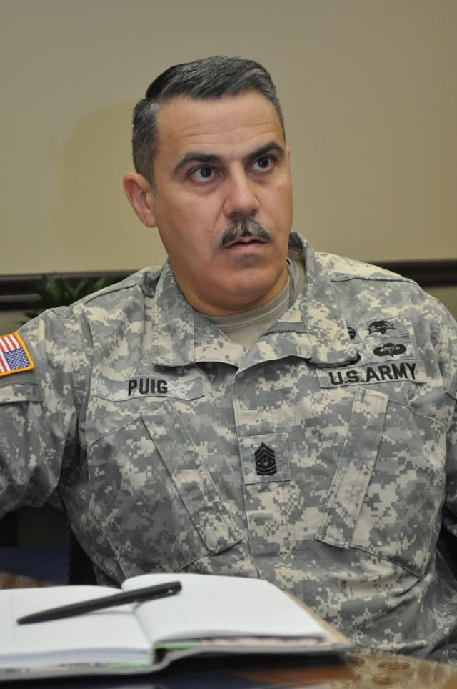 Command Sgt. Maj. David M. Puig