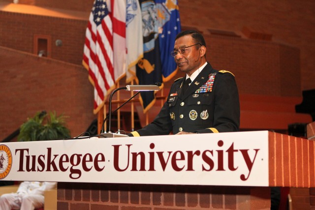 Lt. Gen. Bostick commissions service members