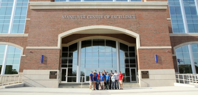 Lighting Up McGinnis-Wickam Hall Blue