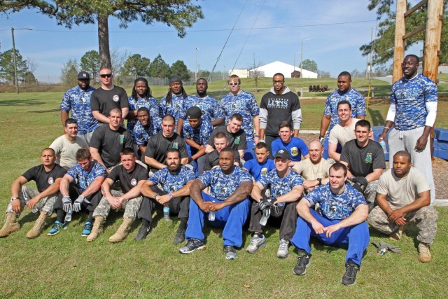 'Dog Face' soldiers, Columbus Lions tackle obstacle course