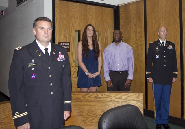 Bronze Star Medal presented to Army Reserve lawyer and judge in his civilian courtroom