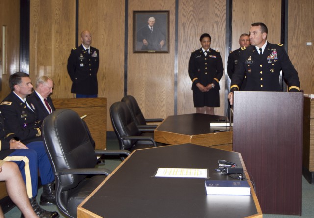 Bronze Star Medal presented to Army Reserve lawyer and judge in his civilian courtroom