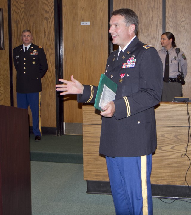 Bronze Star Medal presented to Army Reserve lawyer and judge in his civilian courtroom