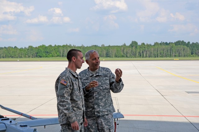 Michigan Adjutant General Coins Michigan Soldier in Lativa