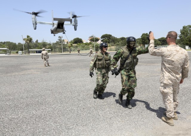 Portuguese military hosts training for U.S. Marines