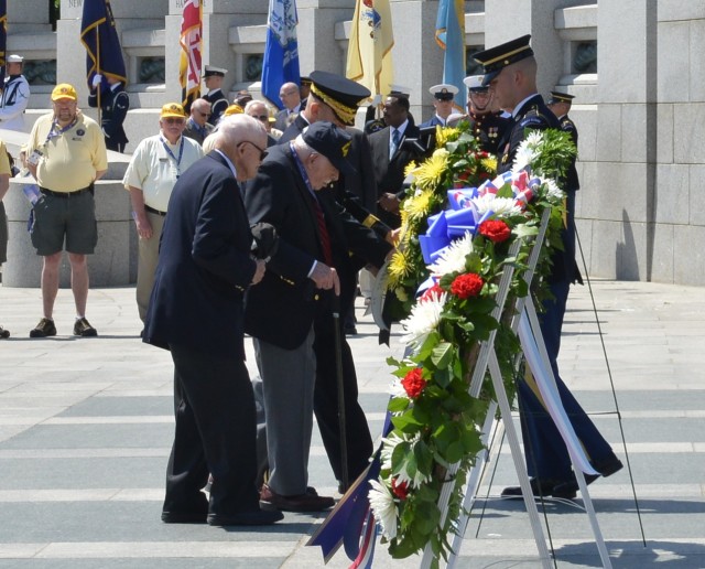 Military support at WWII memorial's 10th anniversary