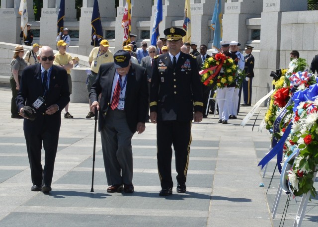 Military support at WWII memorial's 10th anniversary