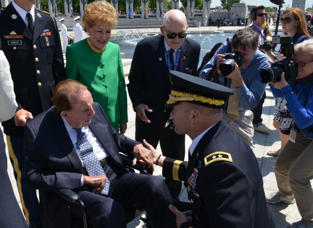 Military support at WWII memorial's 10th anniversary