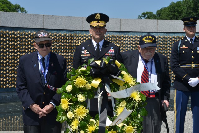 Military support at WWII memorial's 10th anniversary