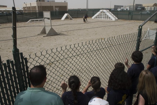 American School of Kuwait students visit Camp Arifjan
