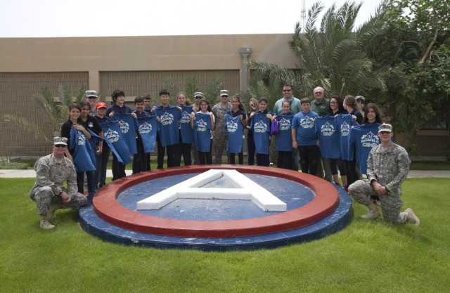 American School of Kuwait students visit Camp Arifjan
