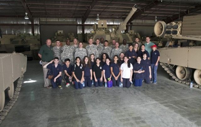American School of Kuwait students visit Camp Arifjan