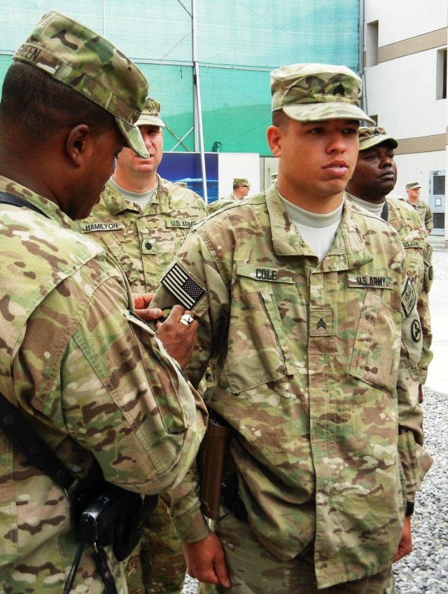 Sustainers earn their combat patch