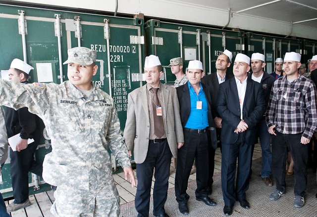 Showing off the Camp Bondsteel DFAC