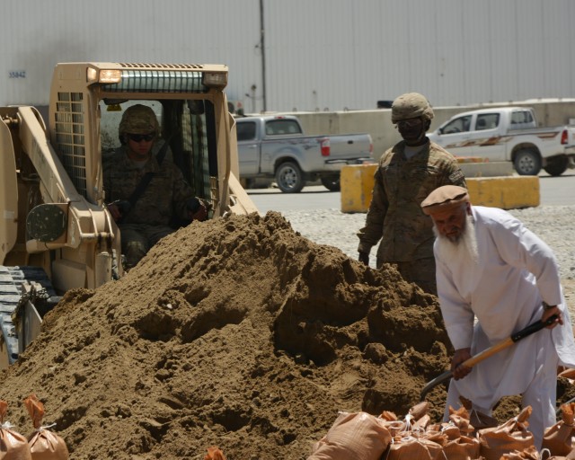 25 Men and a truck --133rd Engineers lend a hand to make 3-401st AFSBn organization day a reality