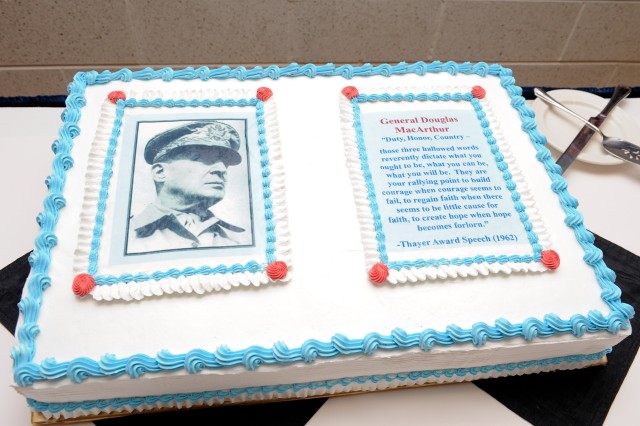 General Douglas MacArthur Leadership Awards cake