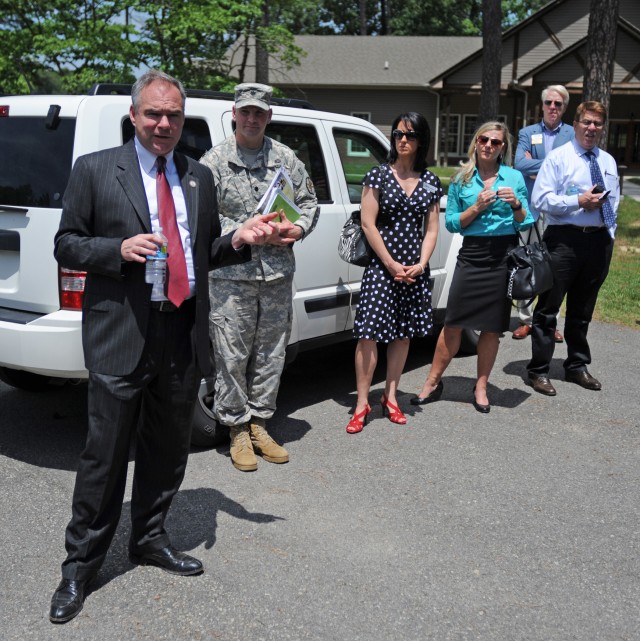 U.S. Senator Tim Kaine visits Fort A.P. Hill