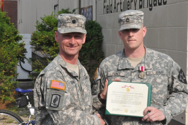 Sgt. 1st Class Prince recognized for his dedication