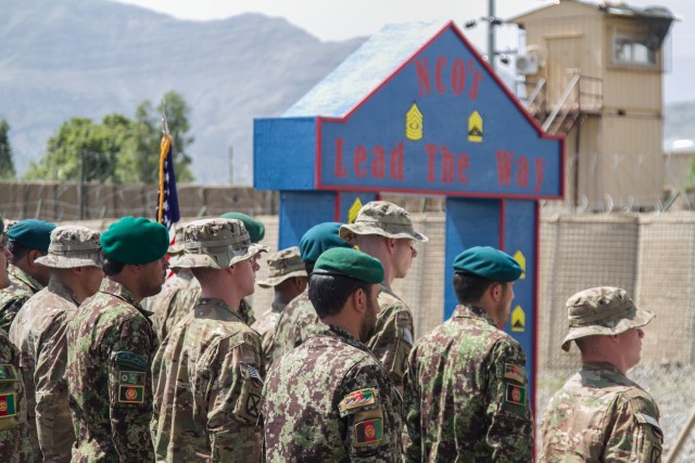 Division CSM inducts U.S., Afghan NCOs into Corps