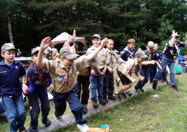 'Wolves and Tigers and Bears - Oh My!' - Scouts conduct mass 'promotion' at local camp