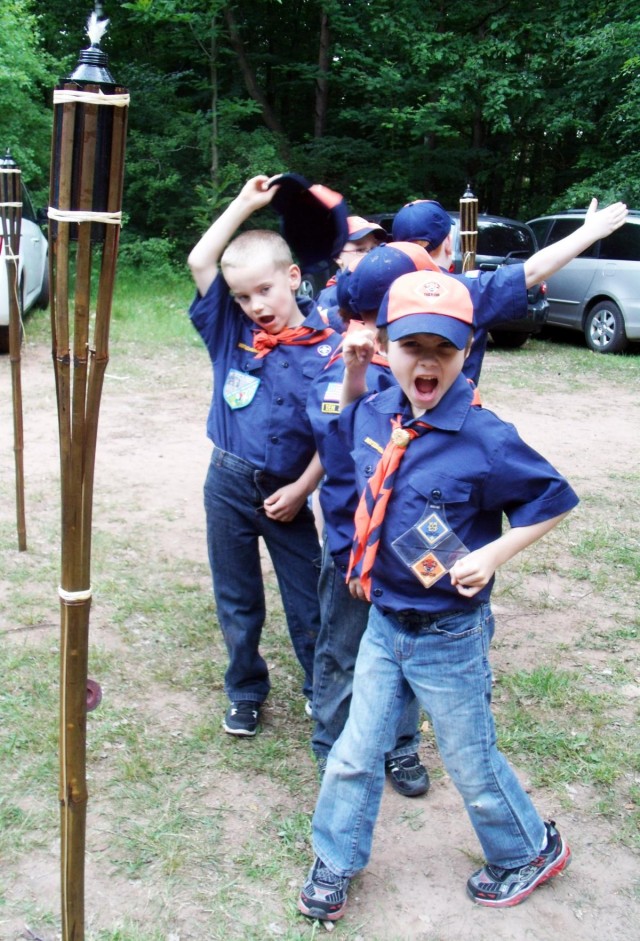 'Wolves and Tigers and Bears - Oh My!' - Scouts conduct mass 'promotion' at local camp