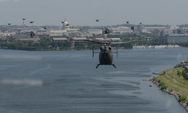 Army aviators fill Washington's skies