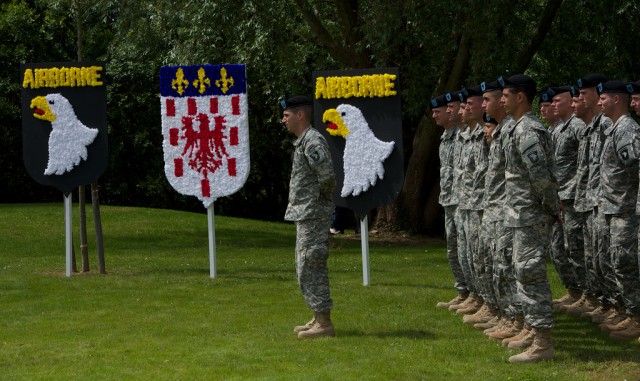 101st Airborne at Cole Monument unveiling